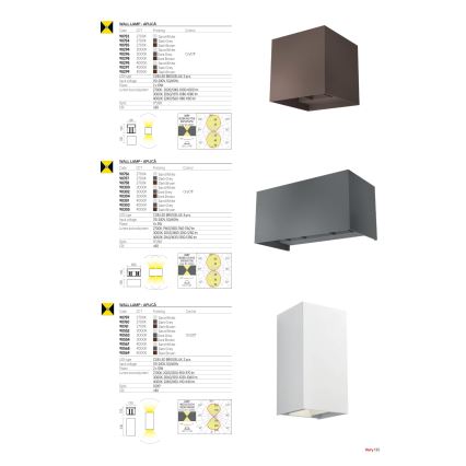 Redo 90300 - LED Outdoor Wall Light VARY 4xLED/5W/230V 3000K IP54 White
