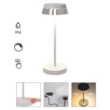 Redo 90306 - LED Dimmable touch table lamp ILUNA LED/2,5W/5V 2700-3000K 3000 mAh IP65 white