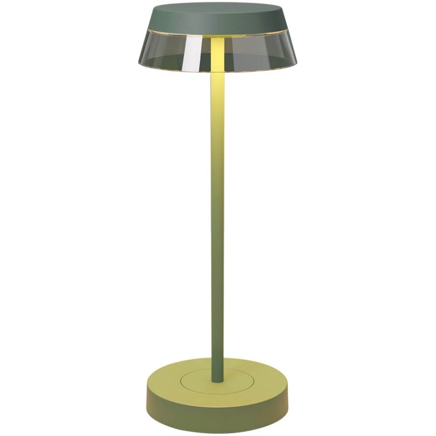 Redo 90309 - LED Dimmable touch table lamp ILUNA LED/2,5W/5V 2700-3000K 3000 mAh IP65 green
