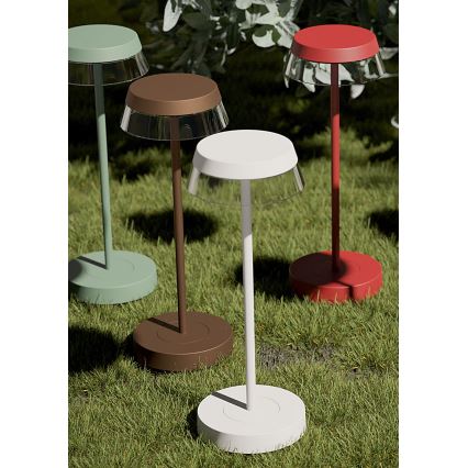 Redo 90309 - LED Dimmable touch table lamp ILUNA LED/2,5W/5V 2700-3000K 3000 mAh IP65 green