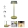 Redo 90309 - LED Dimmable touch table lamp ILUNA LED/2,5W/5V 2700-3000K 3000 mAh IP65 green