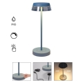 Redo 90310 - LED Dimmable touch table lamp ILUNA LED/2,5W/5V 2700-3000K 3000 mAh IP65 blue