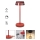 Redo 90311- LED Dimmable touch table lamp ILUNA LED/2,5W/5V 2700-3000K 3000 mAh IP65 red