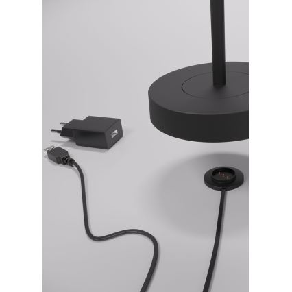 Redo 90312 - LED Dimmable touch table lamp ILUNA LED/2,5W/5V 2700-3000K 3000 mAh IP65 black
