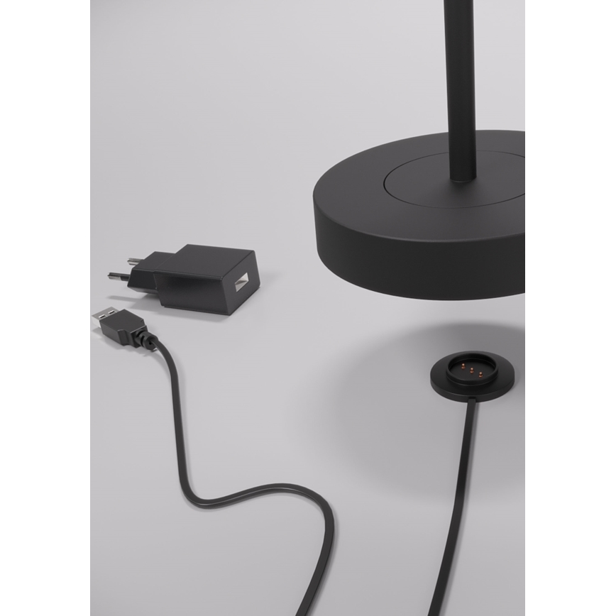 Redo 90312 - LED Dimmable touch table lamp ILUNA LED/2,5W/5V 2700-3000K 3000 mAh IP65 black