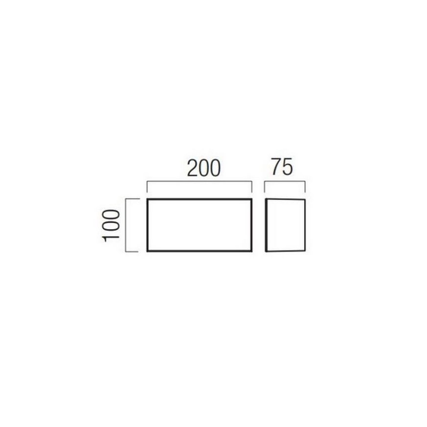 Redo 90325 - KODIAK LED Outdoor Wall Light LED/8W/230V 4000K 20 cm IP65 White