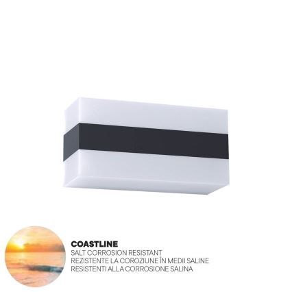 Redo 90326 - LED Outdoor wall light KODIAK LED/8W/230V IP65 white/black