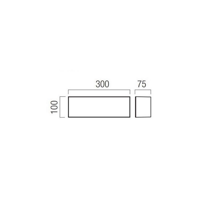 Redo 90328 - LED Outdoor wall light KODIAK LED/12W/230V IP65 white