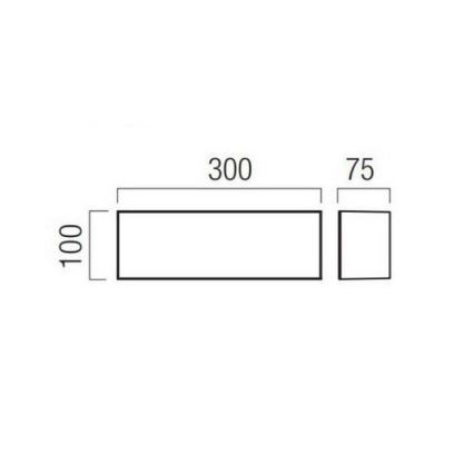 Redo 90329 - KODIAK LED Outdoor Wall Light, 12W, 230V, 4000K, 30 cm, IP65, White