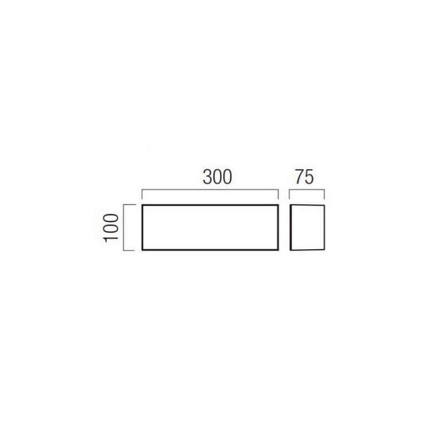 Redo 90329 - KODIAK LED Outdoor Wall Light, 12W, 230V, 4000K, 30 cm, IP65, White