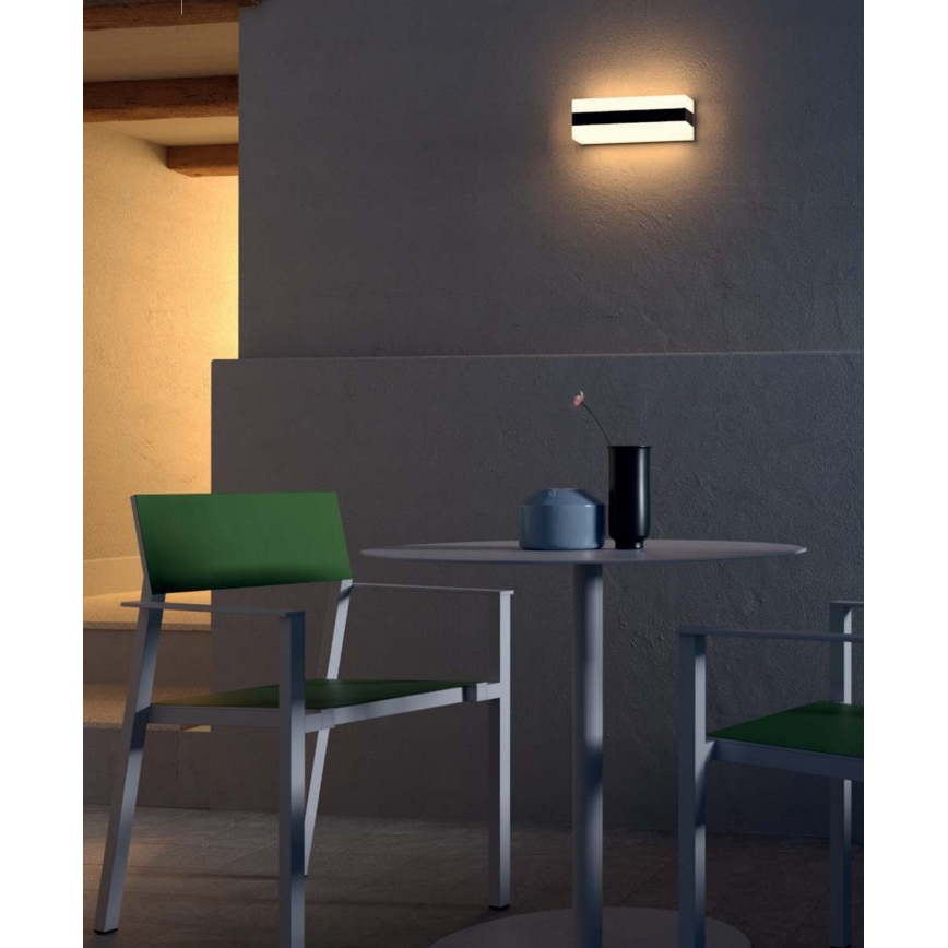Redo 90330 - LED Outdoor wall light KODIAK LED/12W/230V IP65 white/black