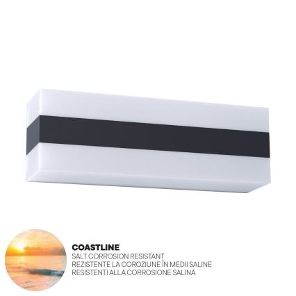 Redo 90330 - LED Outdoor wall light KODIAK LED/12W/230V IP65 white/black