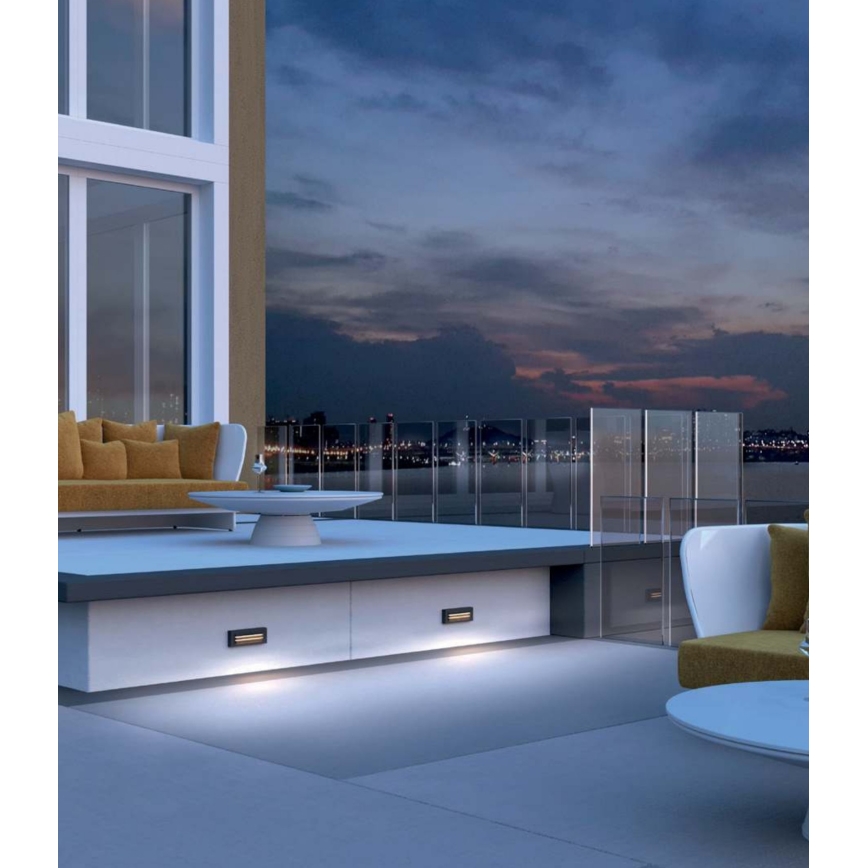 Redo 90330 - LED Outdoor wall light KRUP LED/6W/230V IP65 anthracite