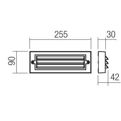 Redo 90330 - LED Outdoor wall light KRUP LED/6W/230V IP65 anthracite
