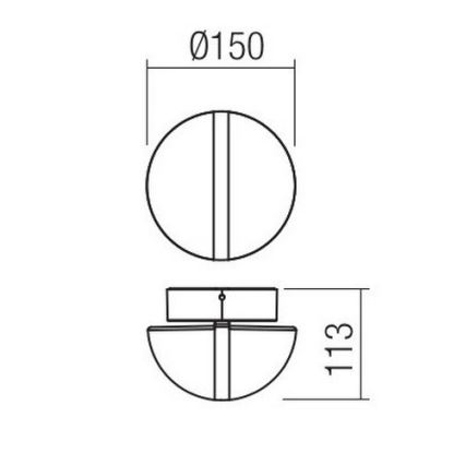 Redo 90364 - LED Outdoor wall light SIERRA LED/10,8W/230V IP54