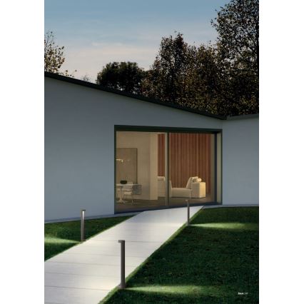 Redo 90365 - ZEUS LED Outdoor Lamp 11.5W/230V 3000K 75 cm IP54 anthracite