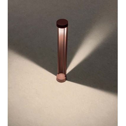 Redo 90366 - ZEUS LED Outdoor Lamp, 11.5W/230V, 3000K, 75 cm, IP54, brown