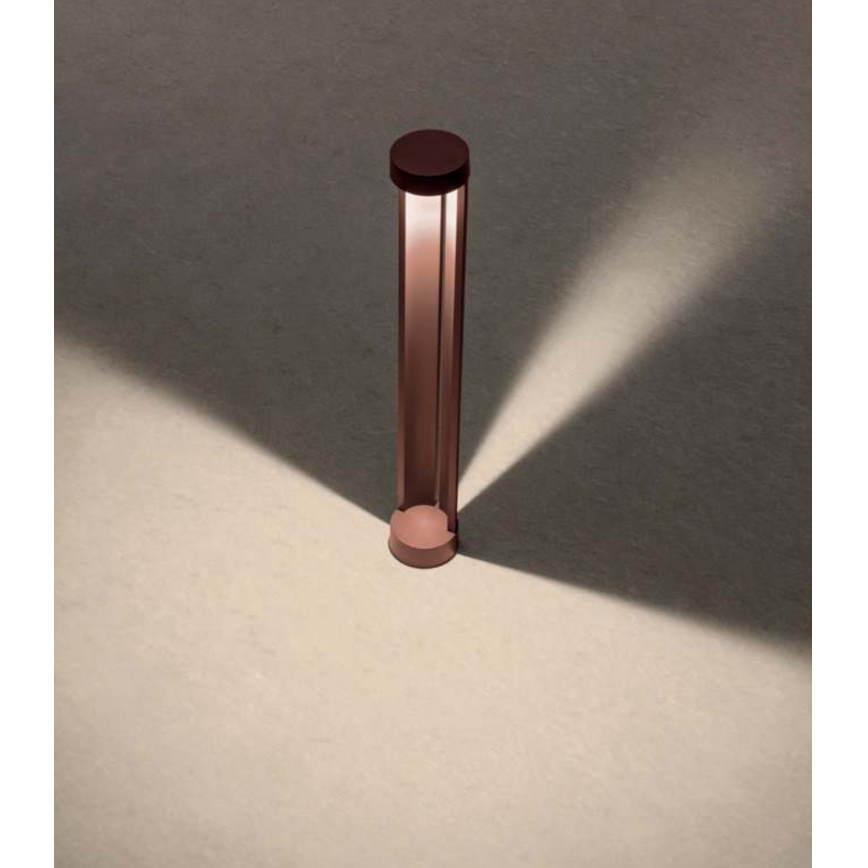 Redo 90366 - ZEUS LED Outdoor Lamp, 11.5W/230V, 3000K, 75 cm, IP54, brown