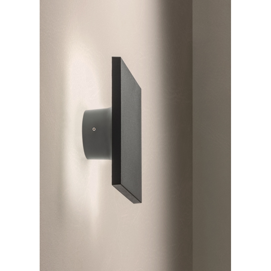 Redo 90371 - AURA LED Outdoor Wall Light LED/8W/230V 3000K IP65 Anthracite