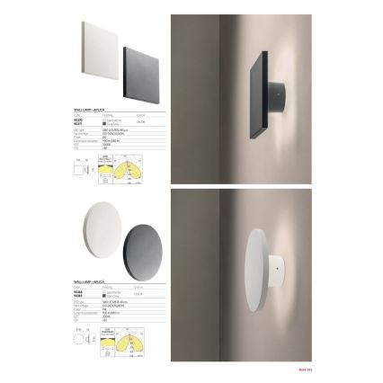 Redo 90371 - AURA LED Outdoor Wall Light LED/8W/230V 3000K IP65 Anthracite