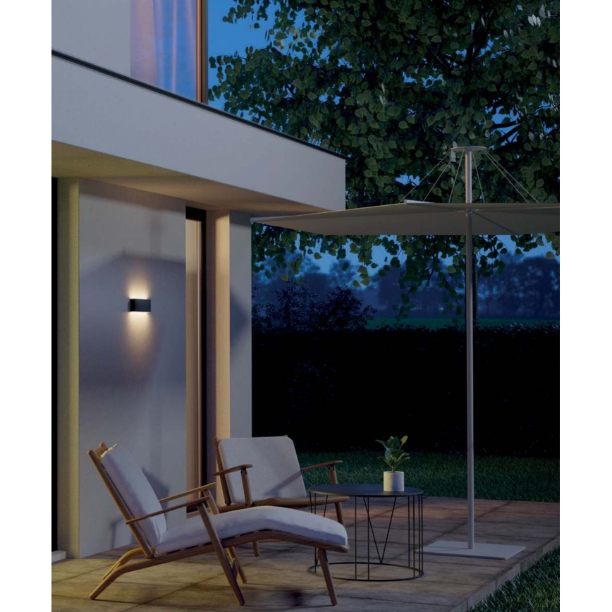 Redo 90376 - LED Outdoor wall light KAMAL LED/4,4W/230V 3000K IP54 grey