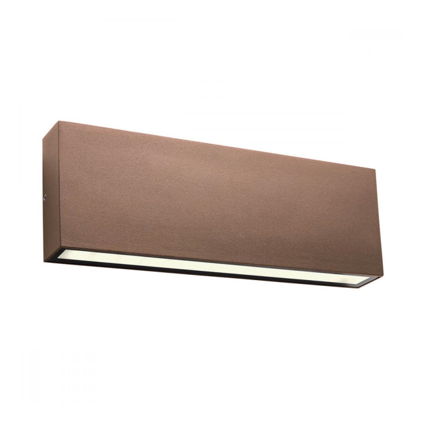 Redo 90389 - LED Outdoor wall light KAMAL LED/15W/230V 3000K IP54 brown