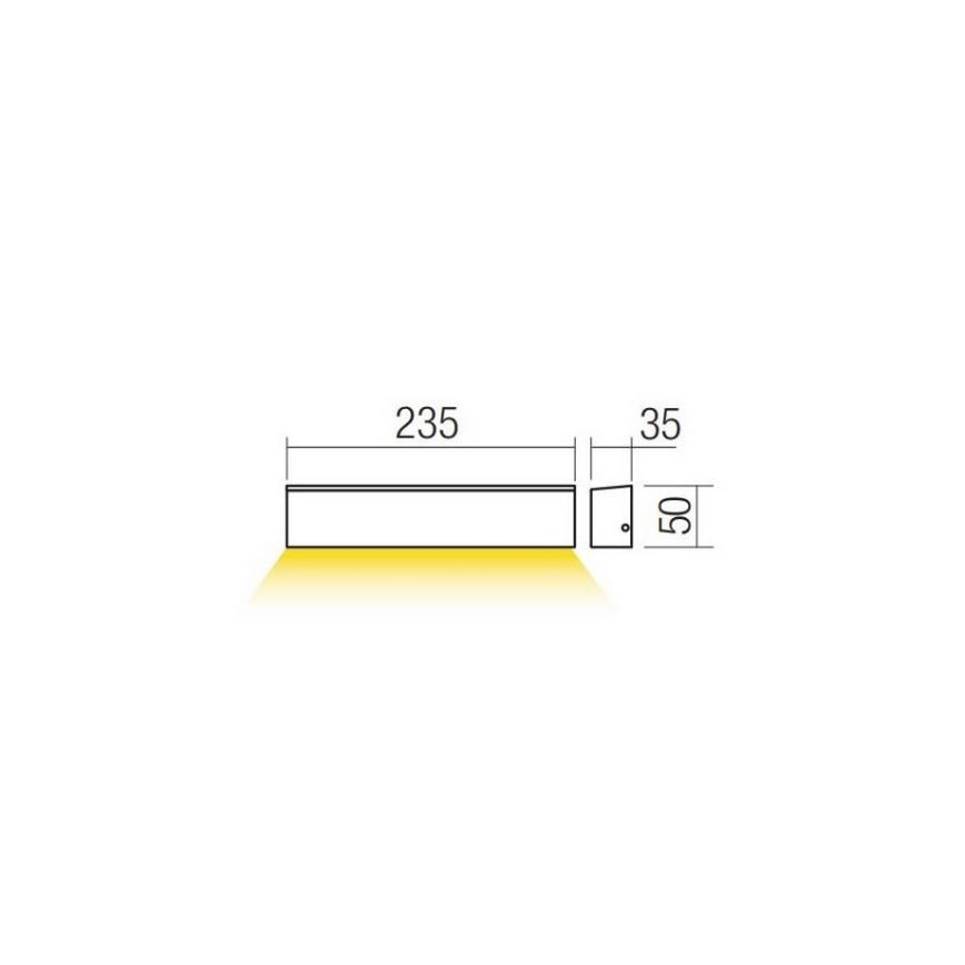 Redo 90393 - LED Outdoor wall light OMNIA LED/12W/230V 3000K IP54 white