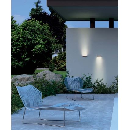 Redo 90395 - LED Outdoor wall light OMNIA LED/12W/230V 3000K IP54 brown
