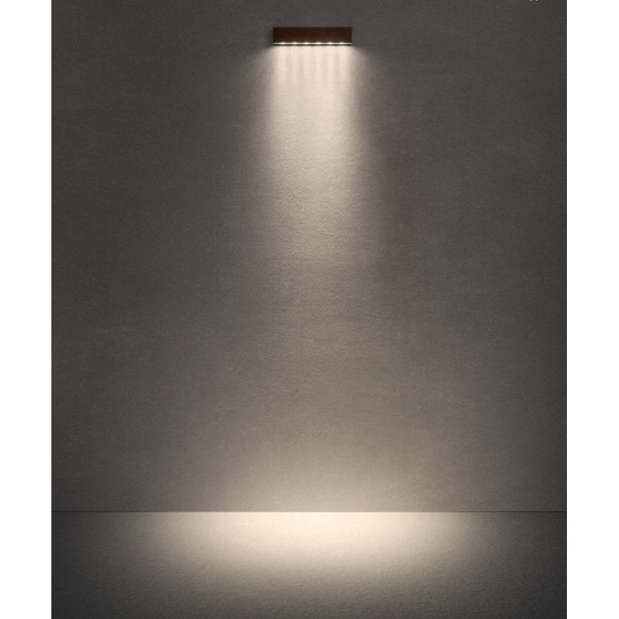 Redo 90395 - LED Outdoor wall light OMNIA LED/12W/230V 3000K IP54 brown