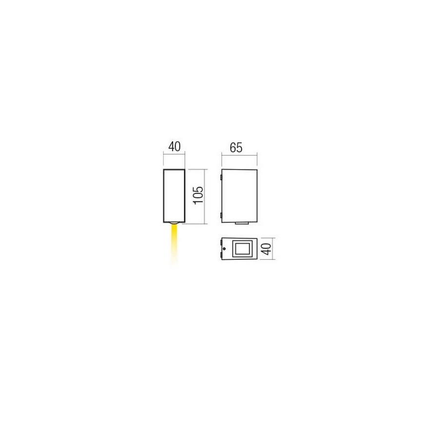 Redo 90418 - LED Outdoor wall light ACE LED/3,36W/230V 4000K IP54 brown