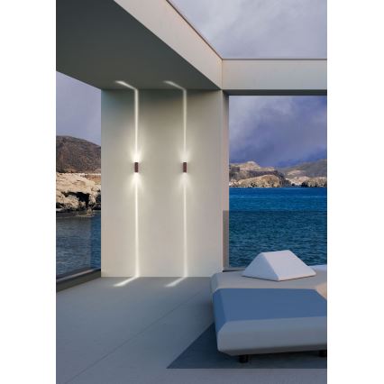 Redo 90424 - LED Outdoor wall light ACE LED/5,84W/230V 4000K IP54 brown