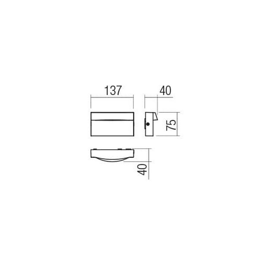 Redo 90425 - LED Outdoor wall light POLIFEMO LED/8W/230V IP65 white