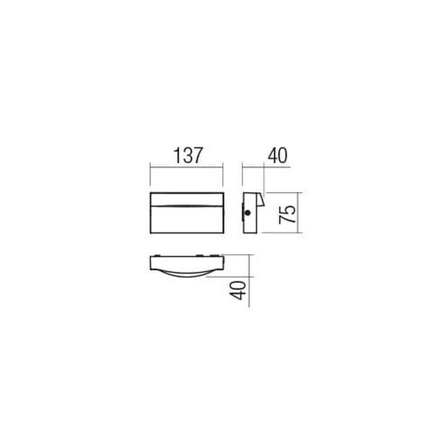 Redo 90426 - LED Outdoor wall light POLIFEMO LED/8W/230V IP65 anthracite