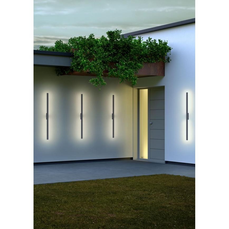 Redo 90431 - LED Outdoor wall light REFLEXA LED/20W/230V 3000K 124 cm IP54 anthracite
