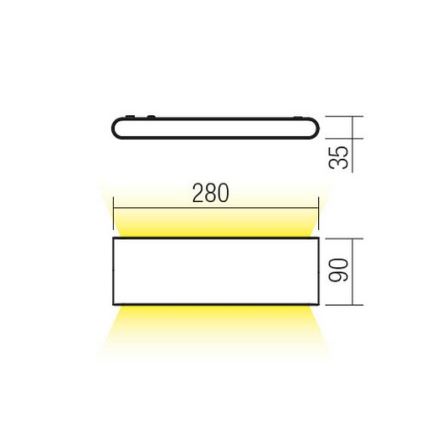 Redo 90452 - LED Outdoor Wall Light KLIPPE LED/24W/230V 3000K IP54 anthracite