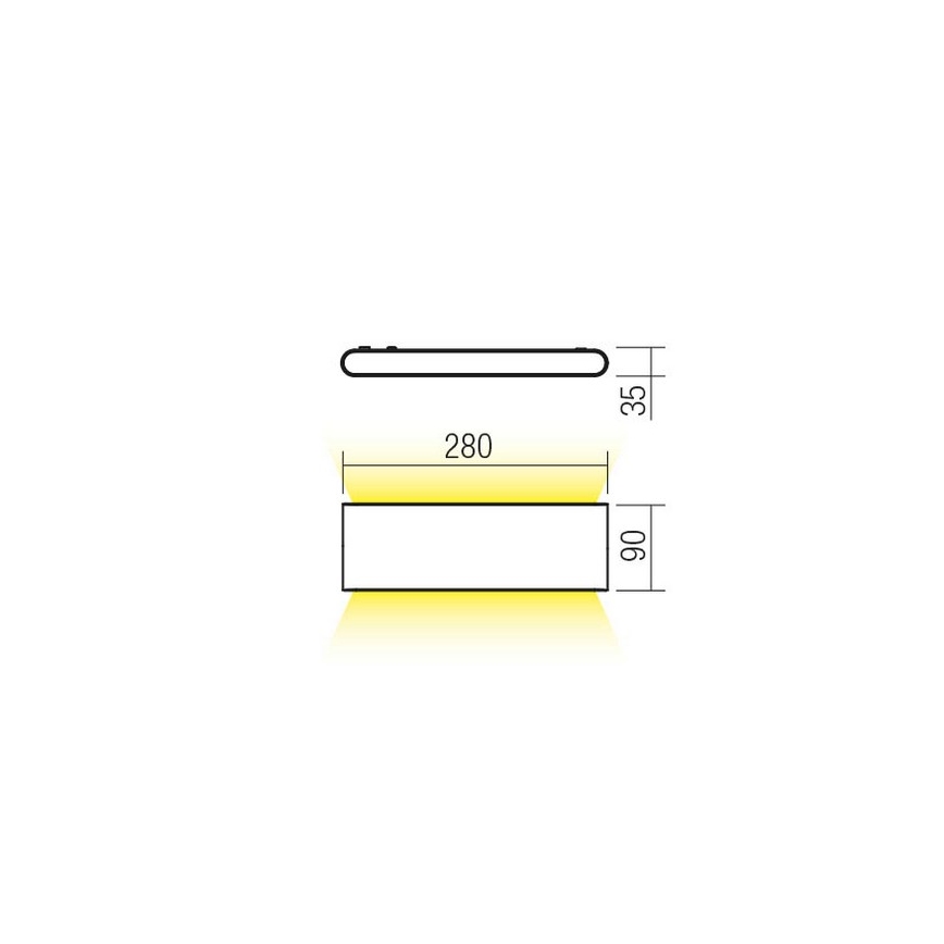 Redo 90452 - LED Outdoor Wall Light KLIPPE LED/24W/230V 3000K IP54 anthracite