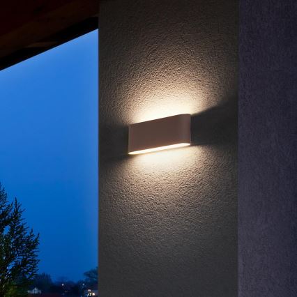 Redo 90453 - LED Outdoor Wall Light KLIPPE LED/24W/230V 3000K IP54 Brown