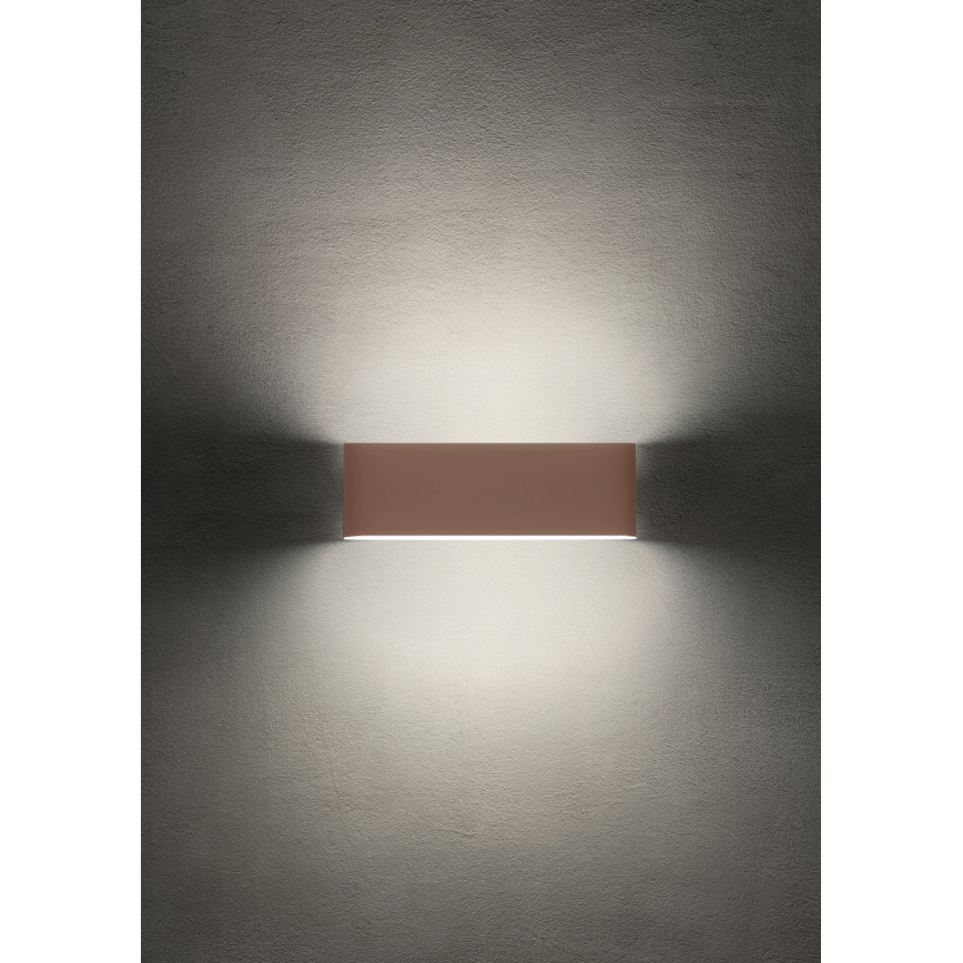 Redo 90453 - LED Outdoor Wall Light KLIPPE LED/24W/230V 3000K IP54 Brown