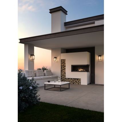Redo 90462 - Outdoor wall light YARD 1xE27/42W/230V IP44 anthracite