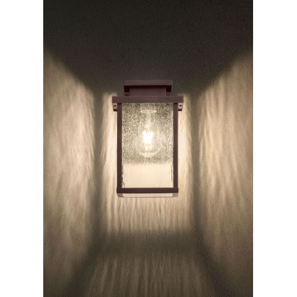 Redo 90463 - Outdoor wall light YARD 1xE27/42W/230V IP44 brown