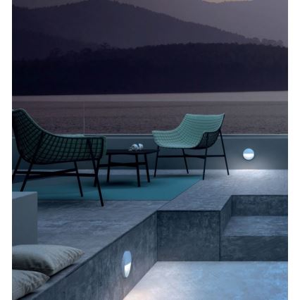 Redo 90476 - LED Outdoor wall light LANDER LED/6W/230V IP54 white