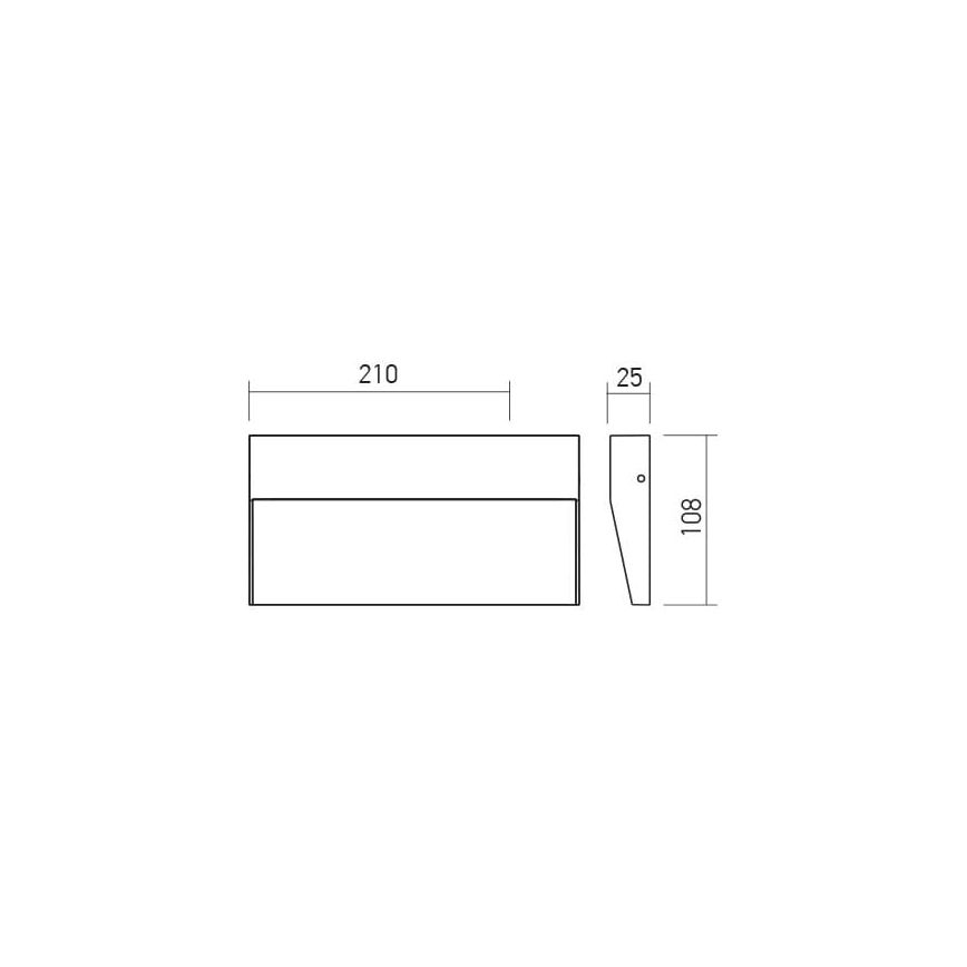 Redo 90481 - LED Outdoor wall light LANDER LED/6W/230V IP54 anthracite