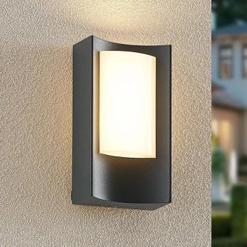 Redo 90483 - LED Outdoor wall light WARP LED/8W/230V 3000K IP44 anthracite