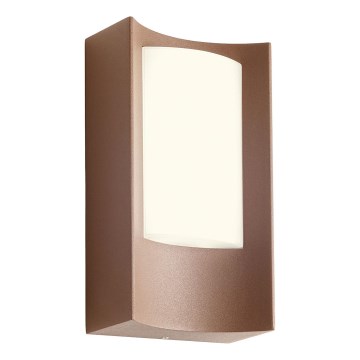 Redo 90484 - LED Outdoor wall light WARP LED/8W/230V 3000K IP44 brown