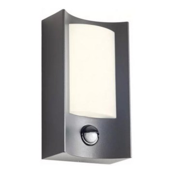 Redo 90486 - LED Outdoor wall light with a sensor WARP LED/8W/230V 3000K IP44 anthracite