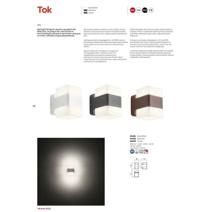 Redo 90492 - LED Outdoor wall light TOK LED/14,8W/230V IP44 anthracite