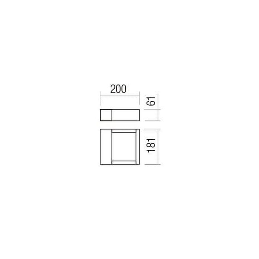 Redo 90508 - LED Outdoor wall light WALD LED/10W/230V IP65 anthracite