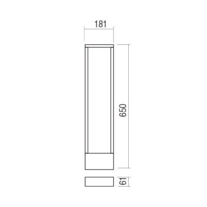 Redo 90509 - LED Outdoor lamp WALD LED/10W/230V IP65 anthracite