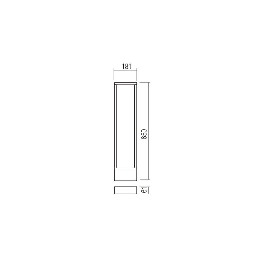 Redo 90509 - LED Outdoor lamp WALD LED/10W/230V IP65 anthracite