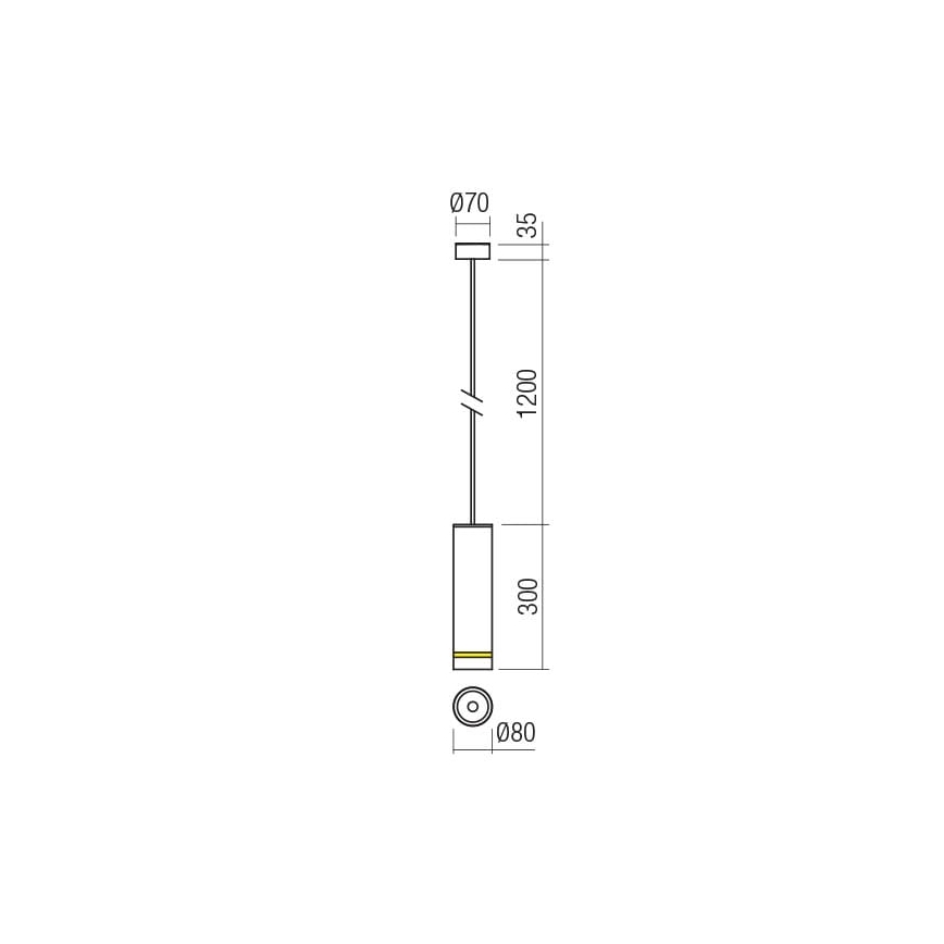 Redo 90513 - LED Outdoor pendant light KLOU LED/9W/230V IP54 white